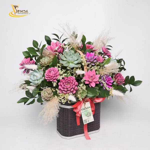 Giỏ Hoa Chúc Mừng - Hình ảnh 2