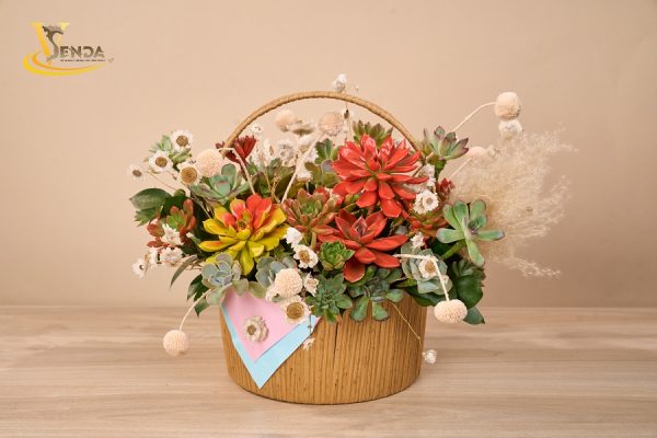 GIỎ ĐAN MÂY TRÒN MẪU MỚI