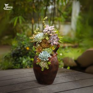 Bầu Trúc Sen Đá 2 Quai Nguyên Bảo BT3