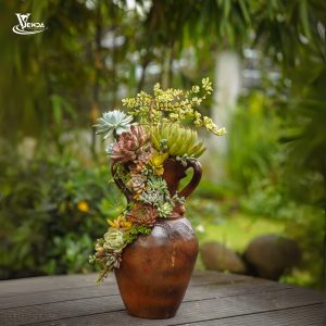 Bầu Trúc Sen Đá 2 Quai Nguyên Bảo BT2