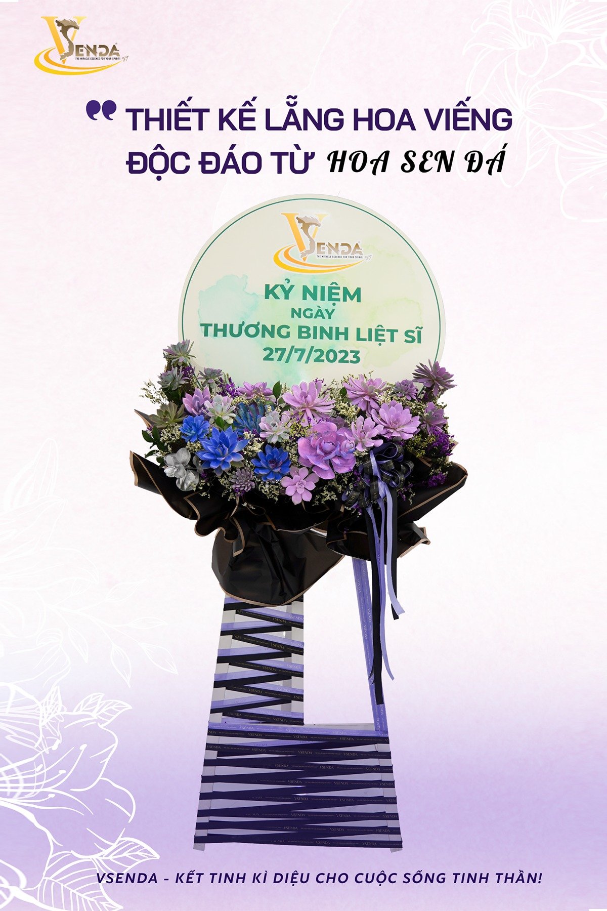 Lẵng Sen Đá Kính Viếng