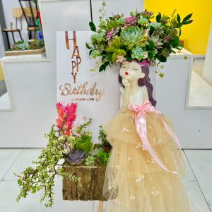 Kệ Hoa Sen Đá Chúc Mừng Để Bàn 3